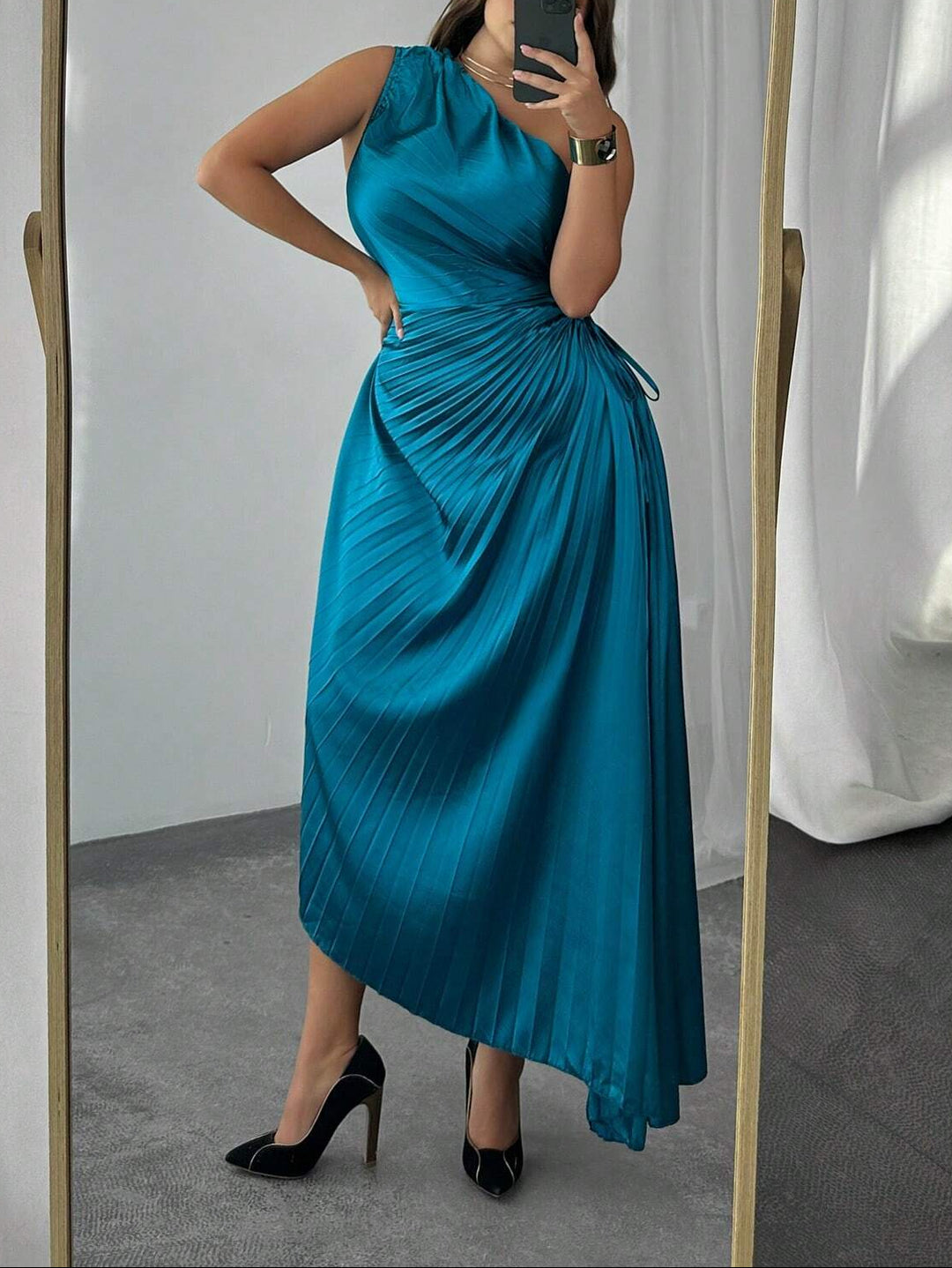 Rochie maxi Shein Curve+, albastru