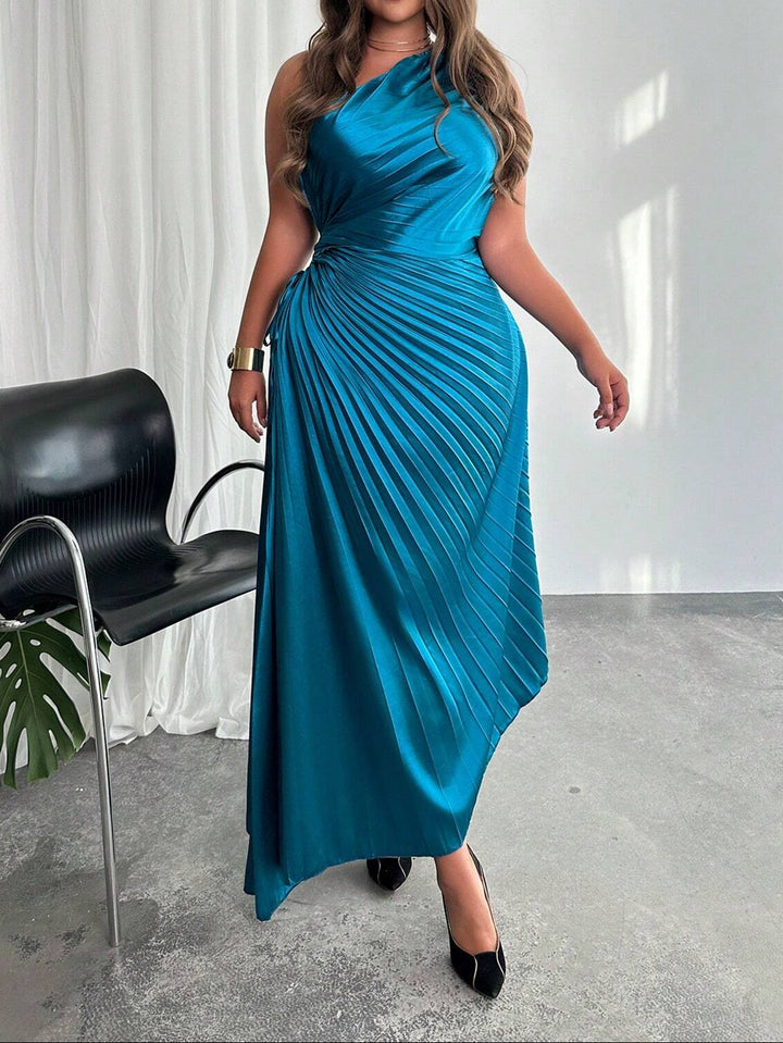 Rochie maxi Shein Curve+, albastru