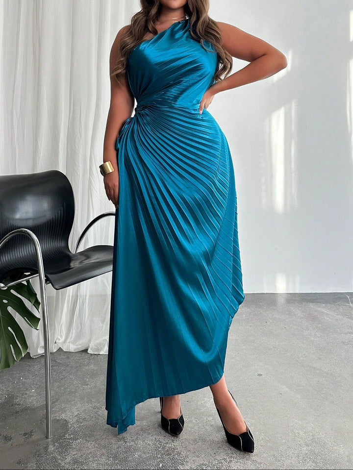Rochie maxi Shein Curve+, albastru