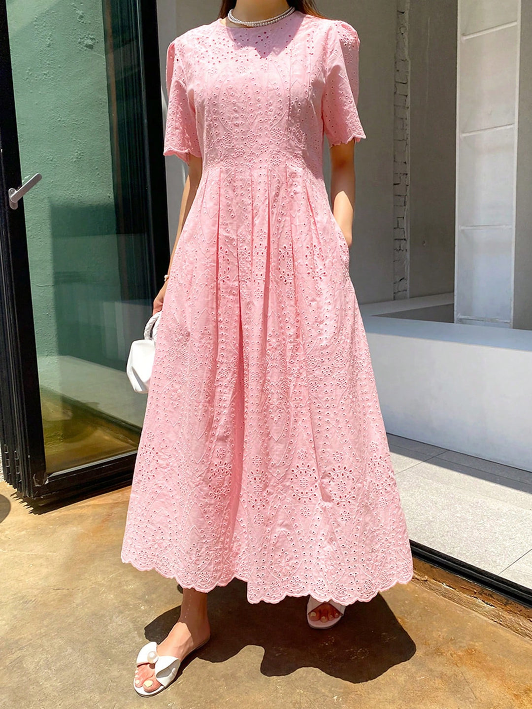 Rochie maxi SHEIN, roz