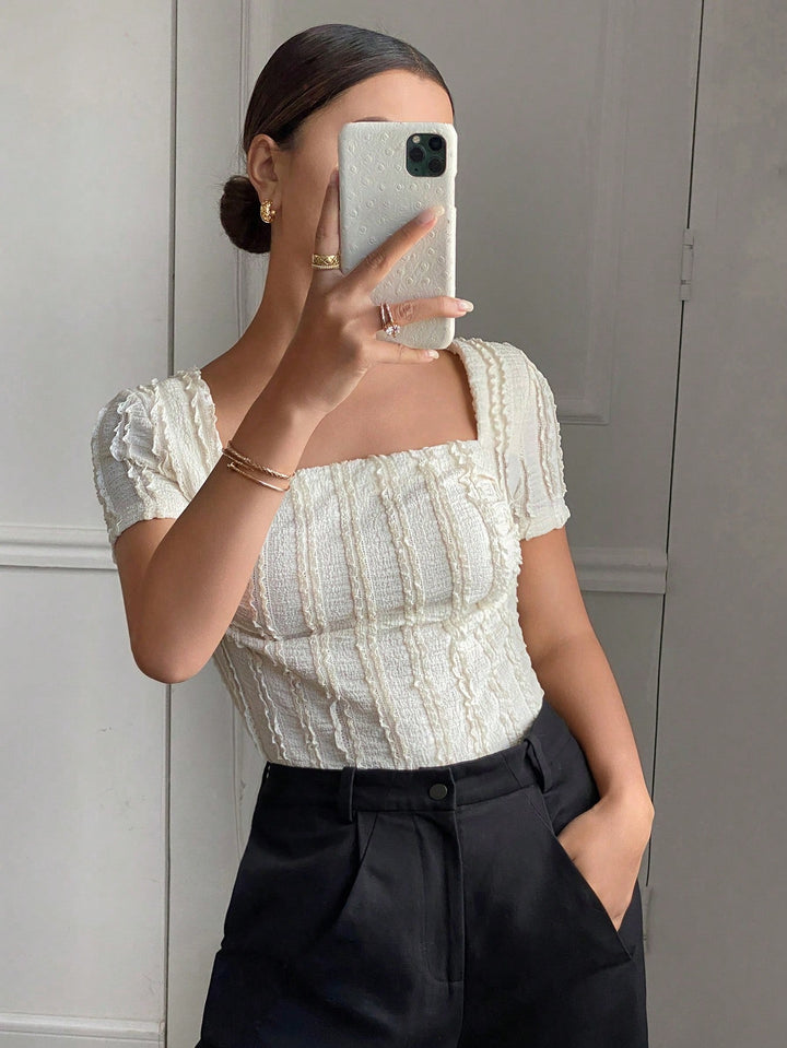 Top SHEIN, crem