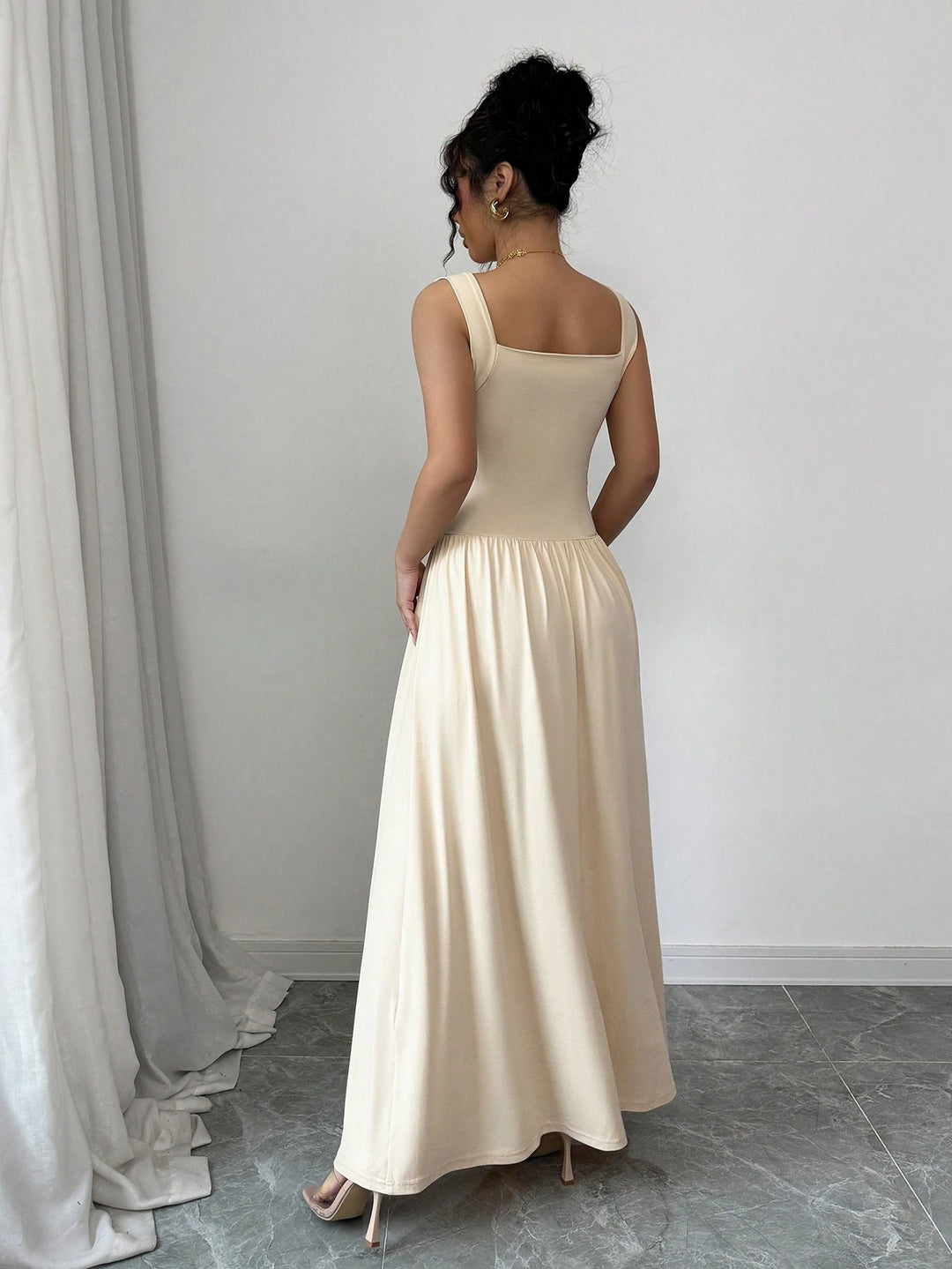 Shein bézs maxiruha