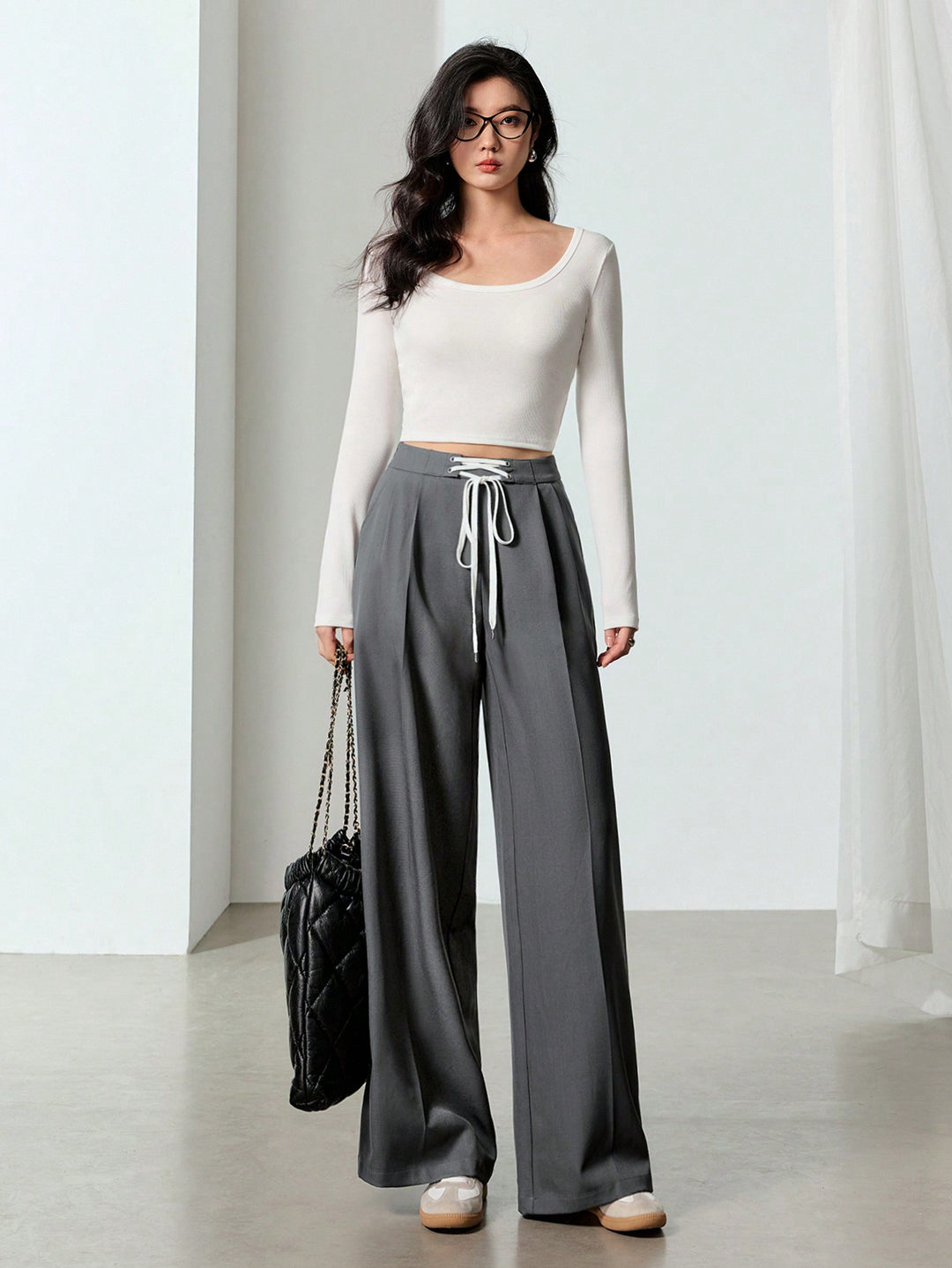 Pantaloni SHEIN, gri