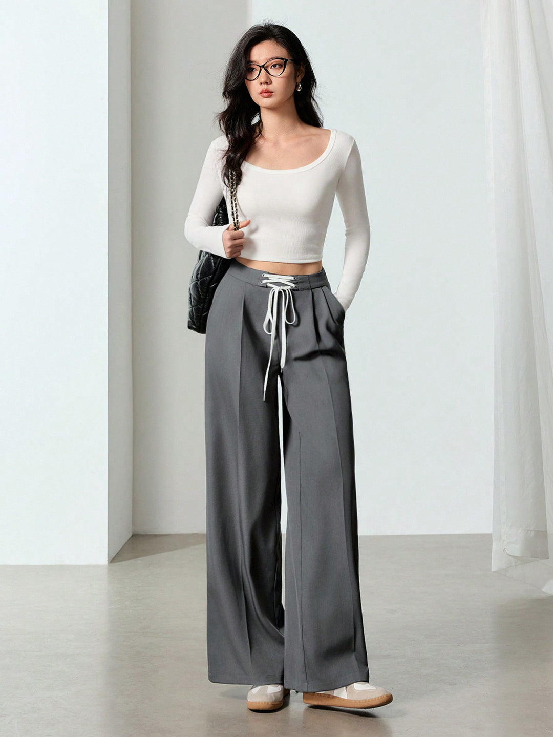 Pantaloni SHEIN, gri