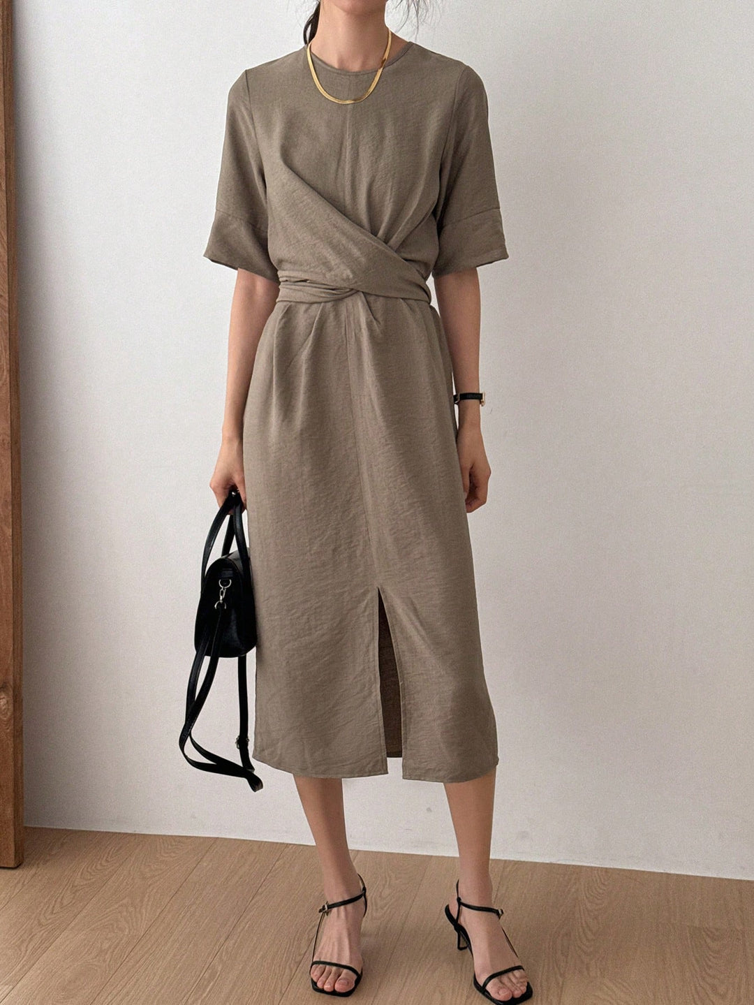 Rochie maxi SHEIN, maro