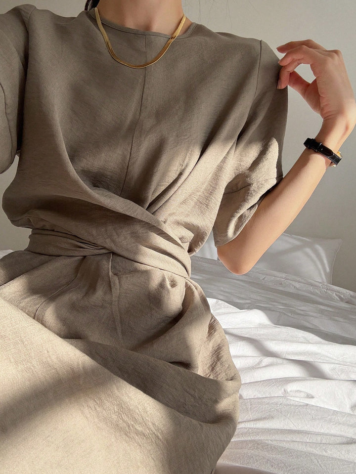 Rochie maxi SHEIN, maro