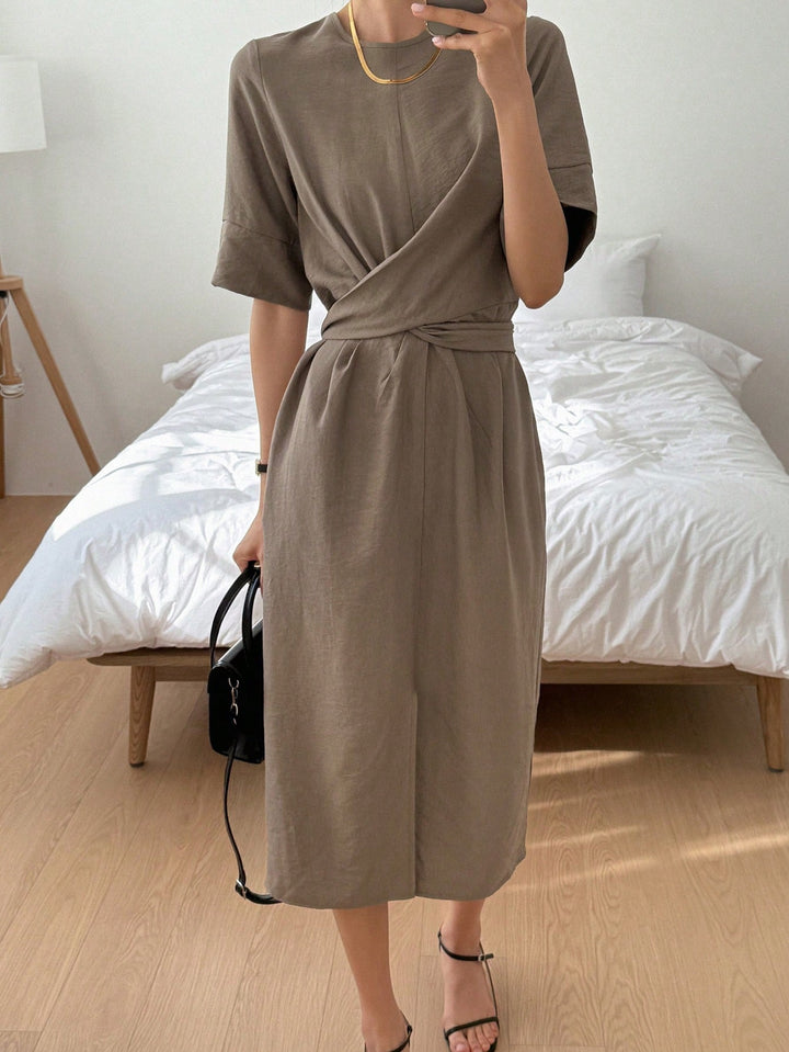 Rochie maxi SHEIN, maro