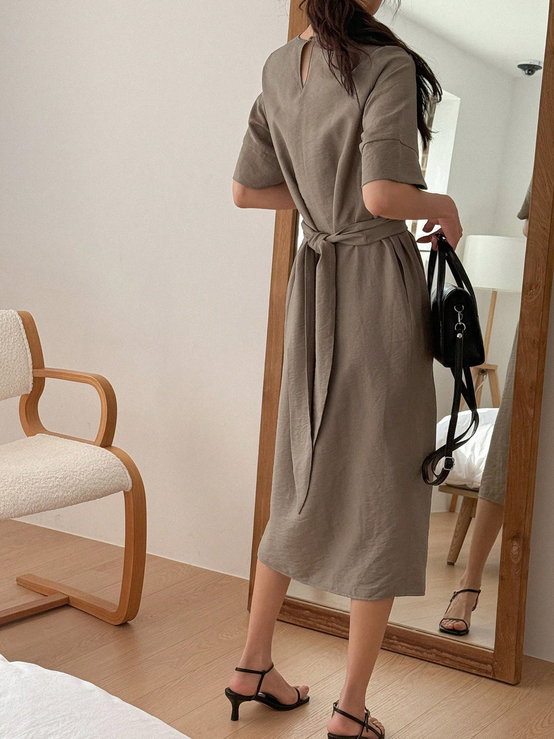 Rochie maxi SHEIN, maro