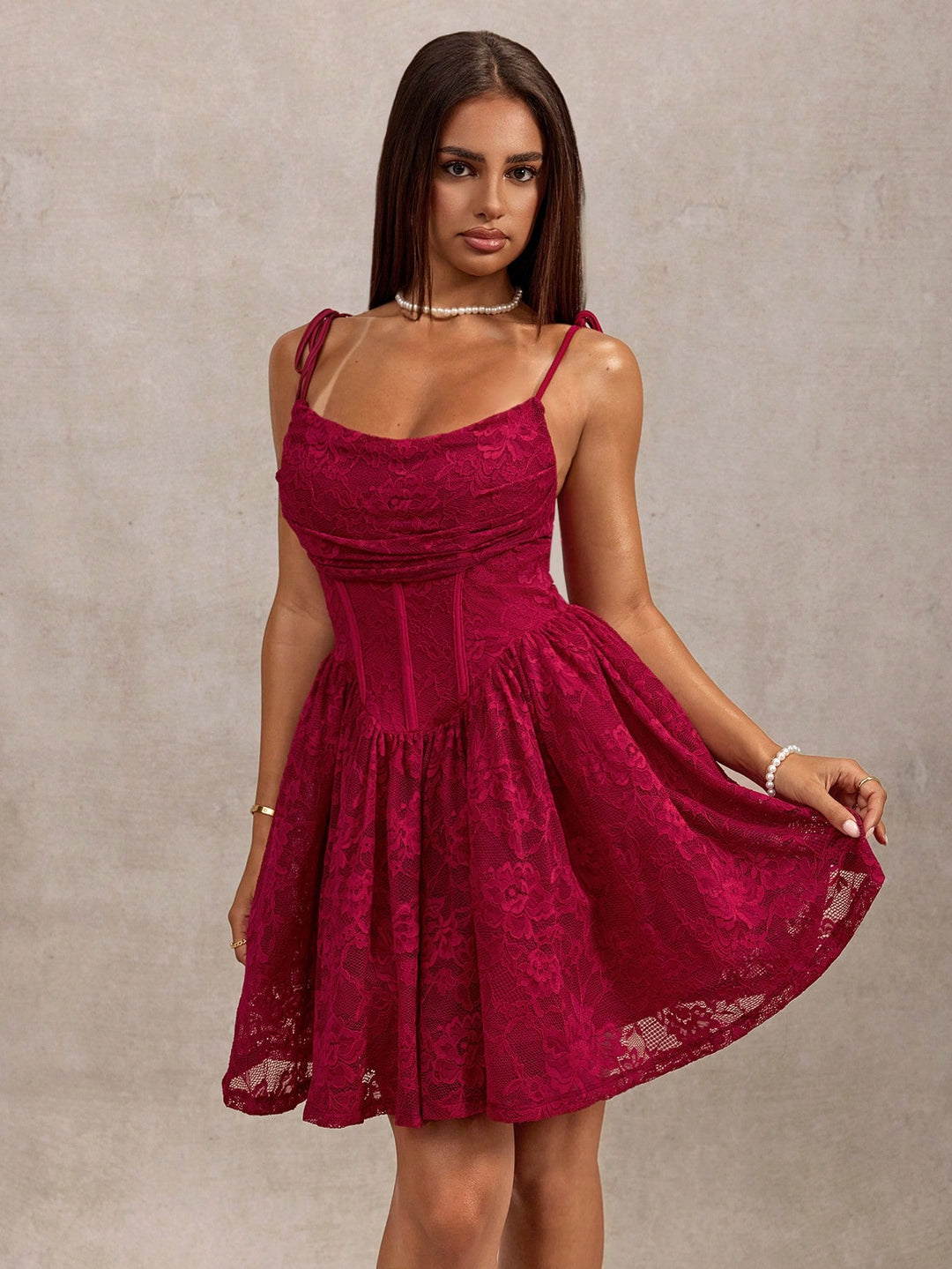 Rochie mini SHEIN, vișiniu