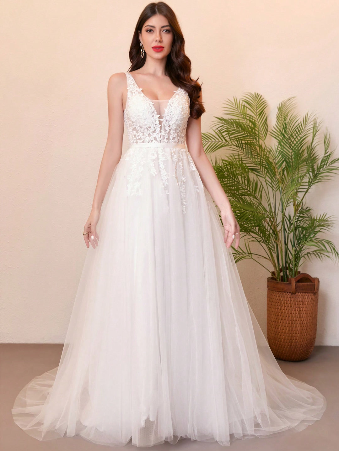 Rochie de ocazie și bridal SHEIN, alb