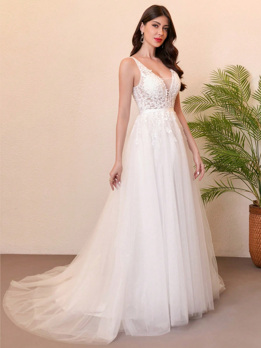 Rochie de ocazie și bridal SHEIN, alb