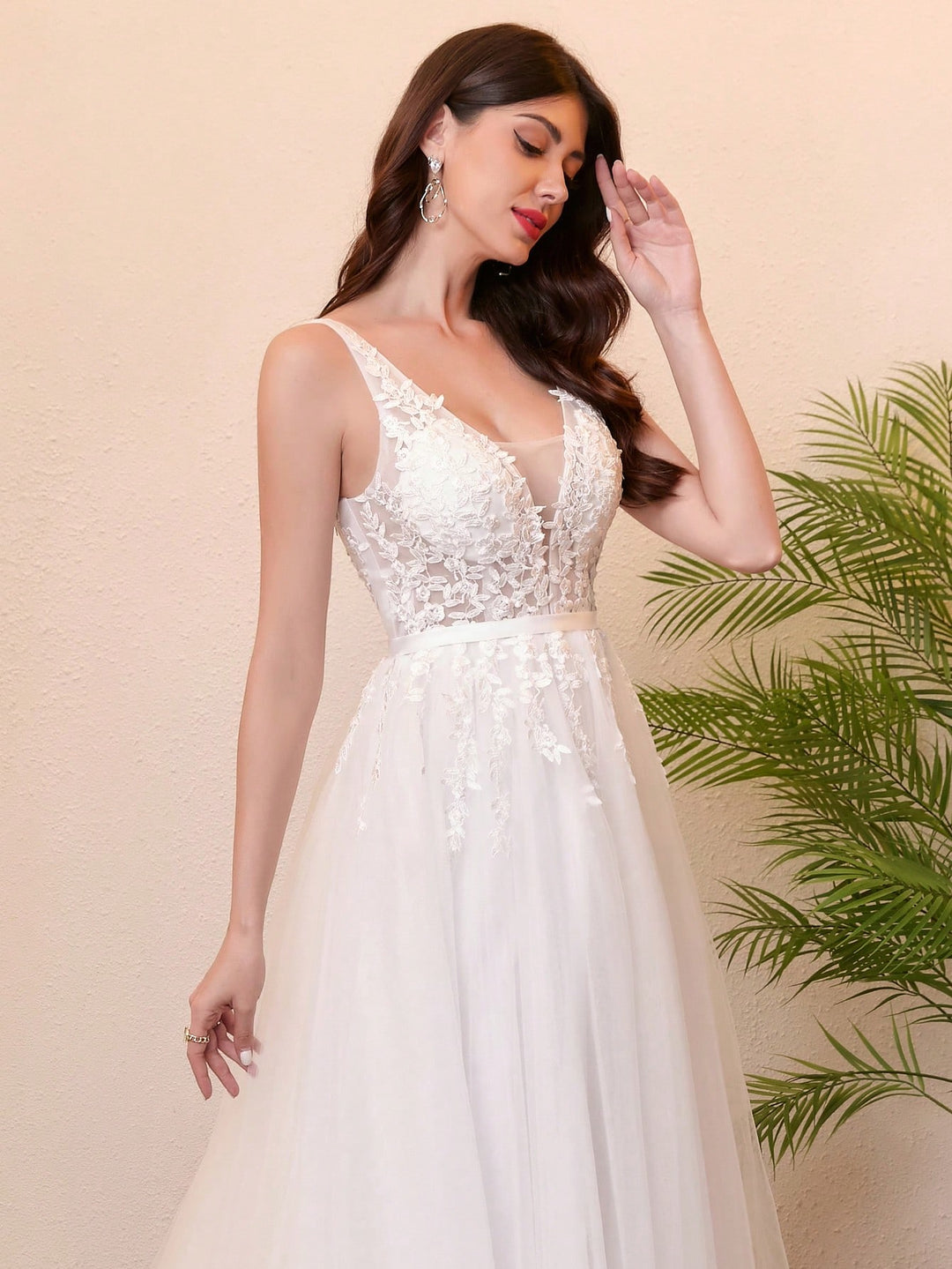 Rochie de ocazie și bridal SHEIN, alb