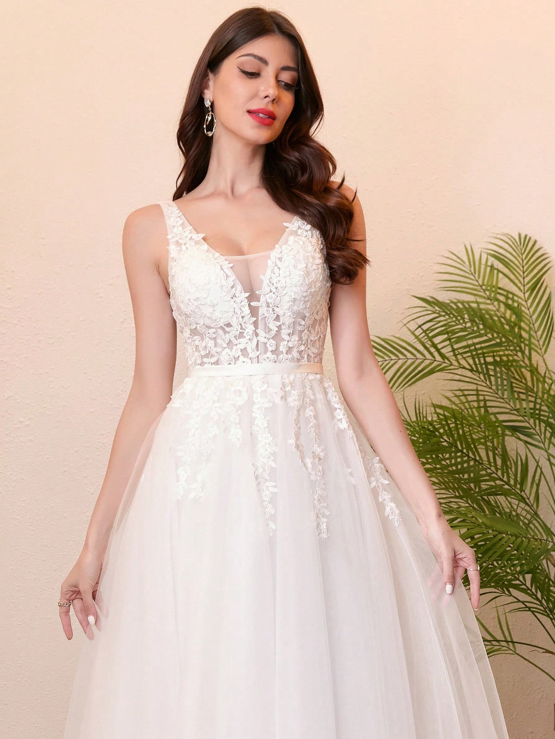 Rochie de ocazie și bridal SHEIN, alb