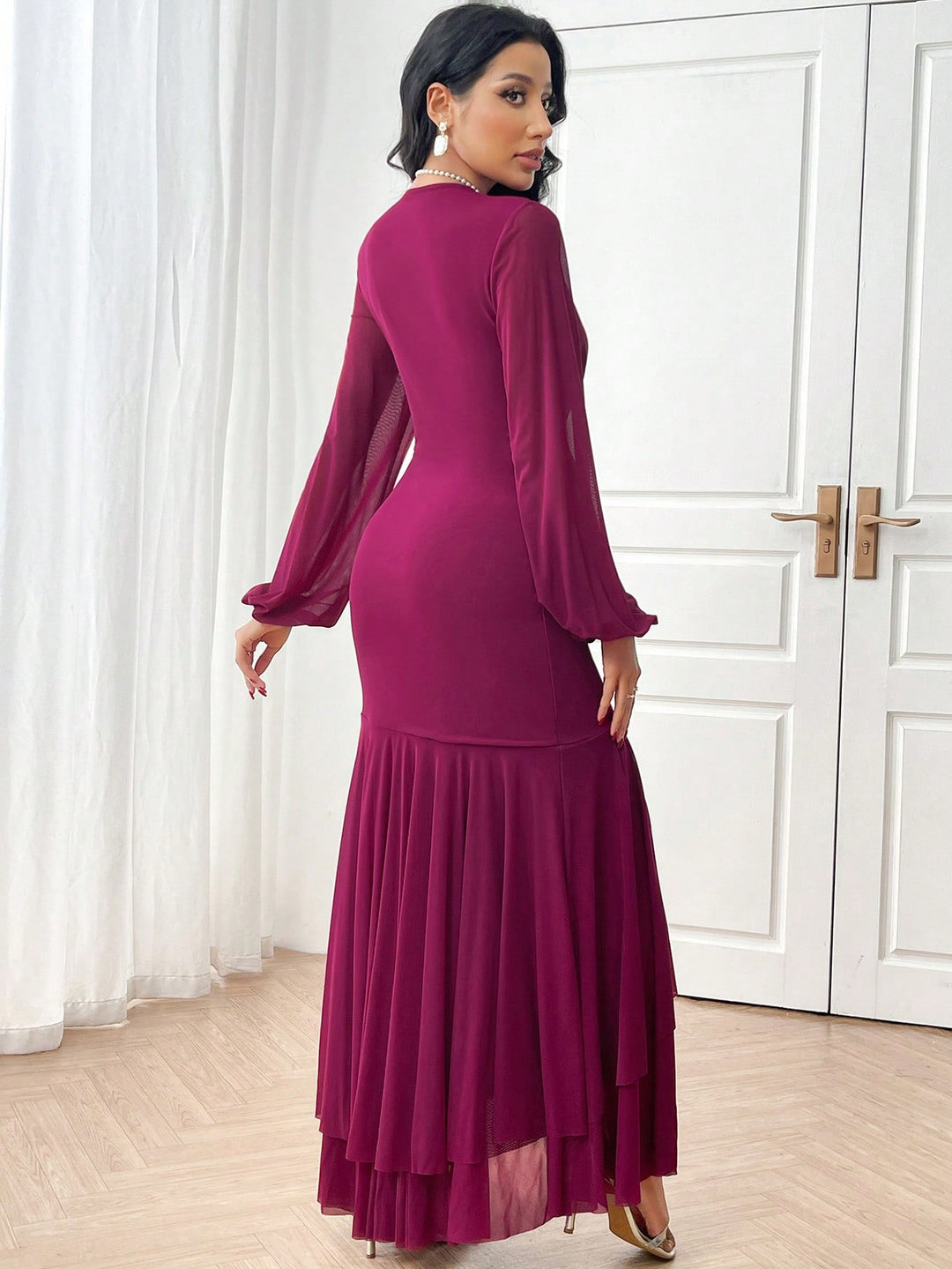 Rochie maxi SHEIN, roșu