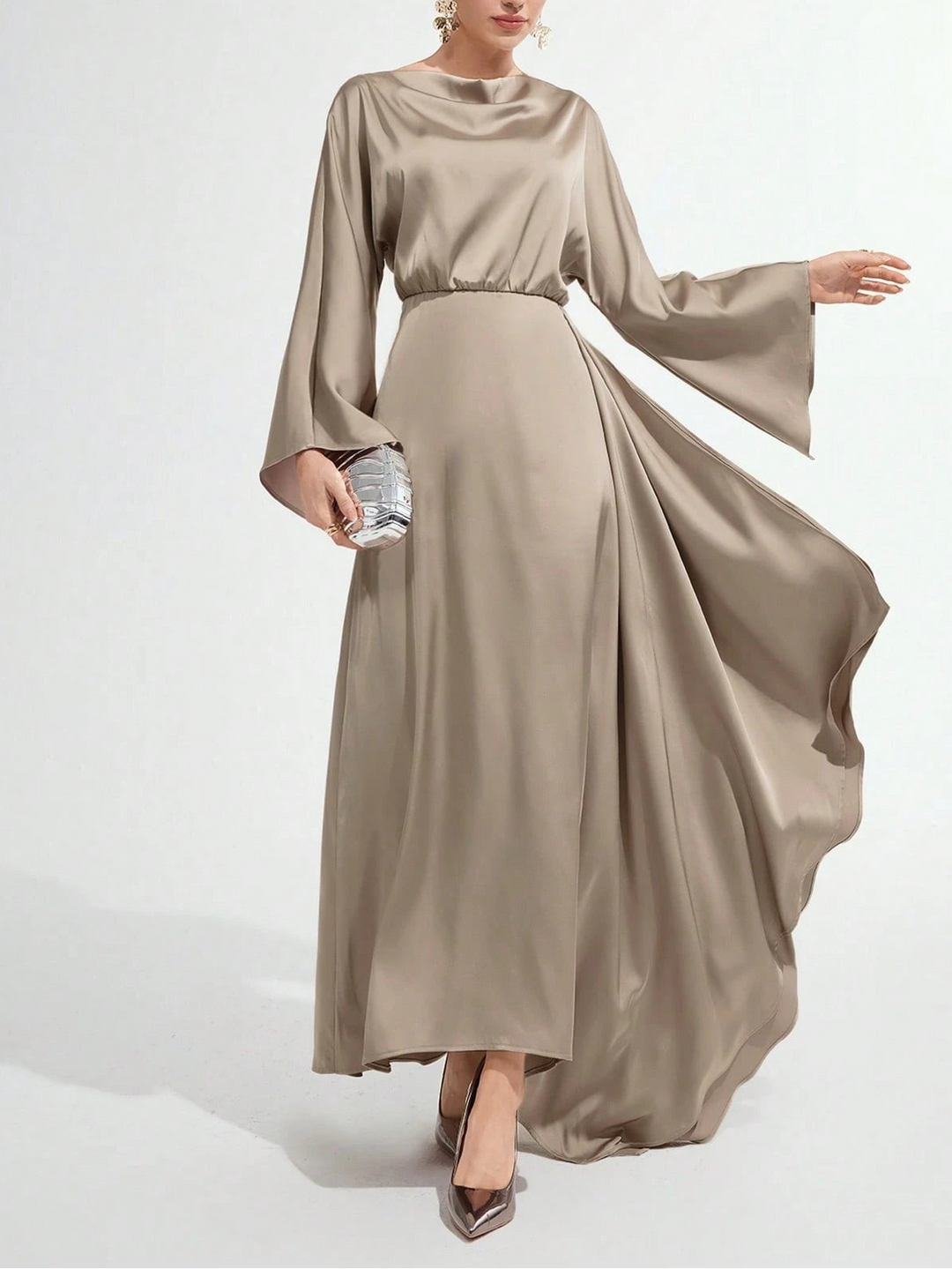 Shein maxi ruha, bézs