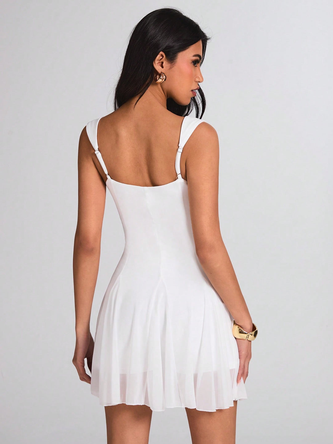 Rochie mini SHEIN, alb