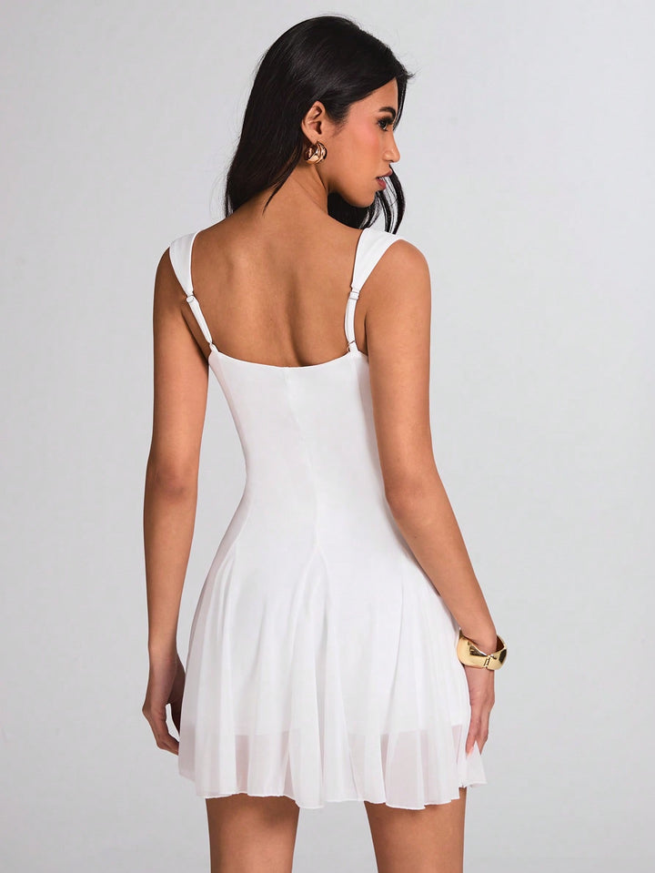 Rochie mini SHEIN, alb