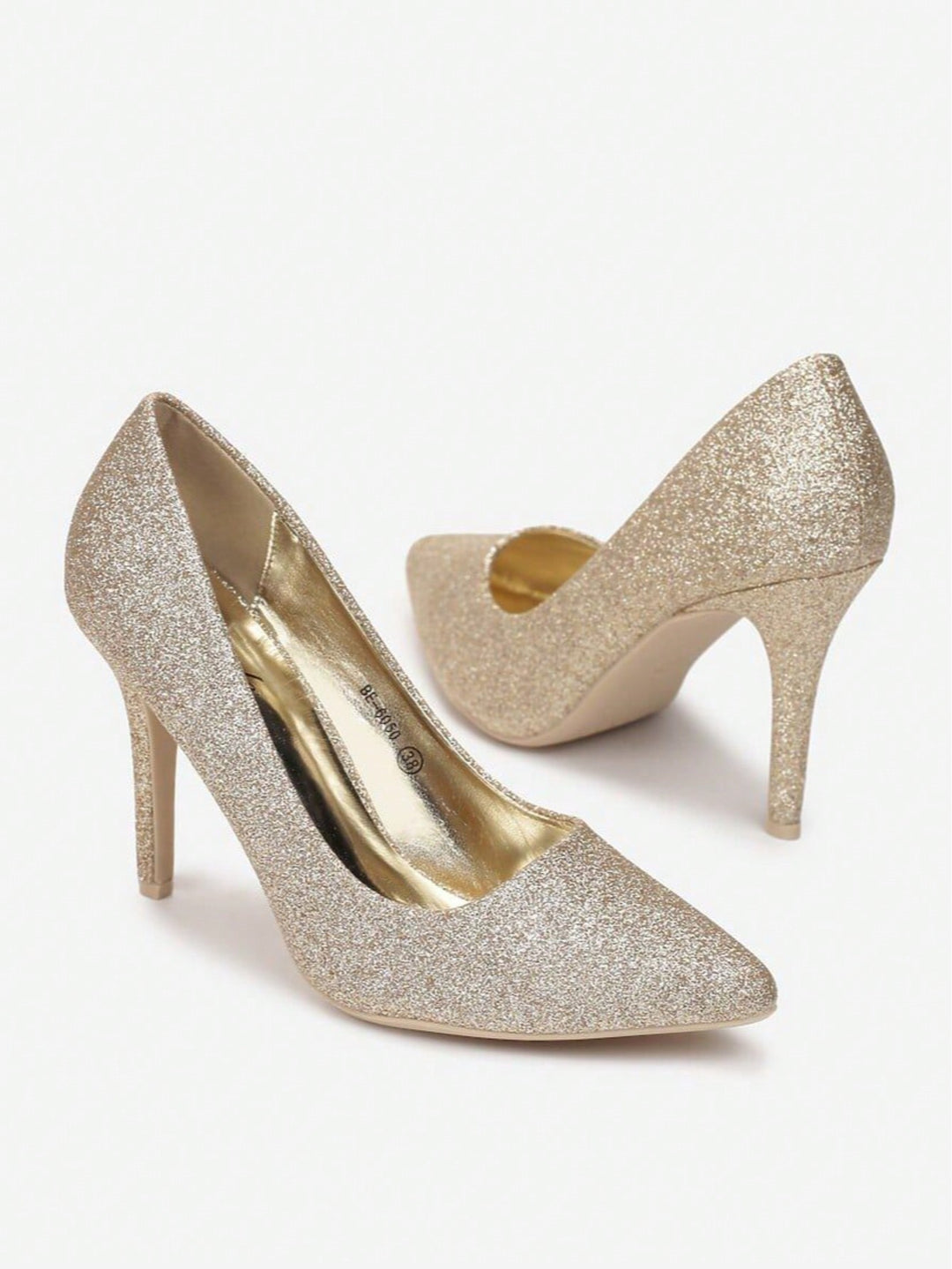 Pantofi cu toc SHEIN, auriu