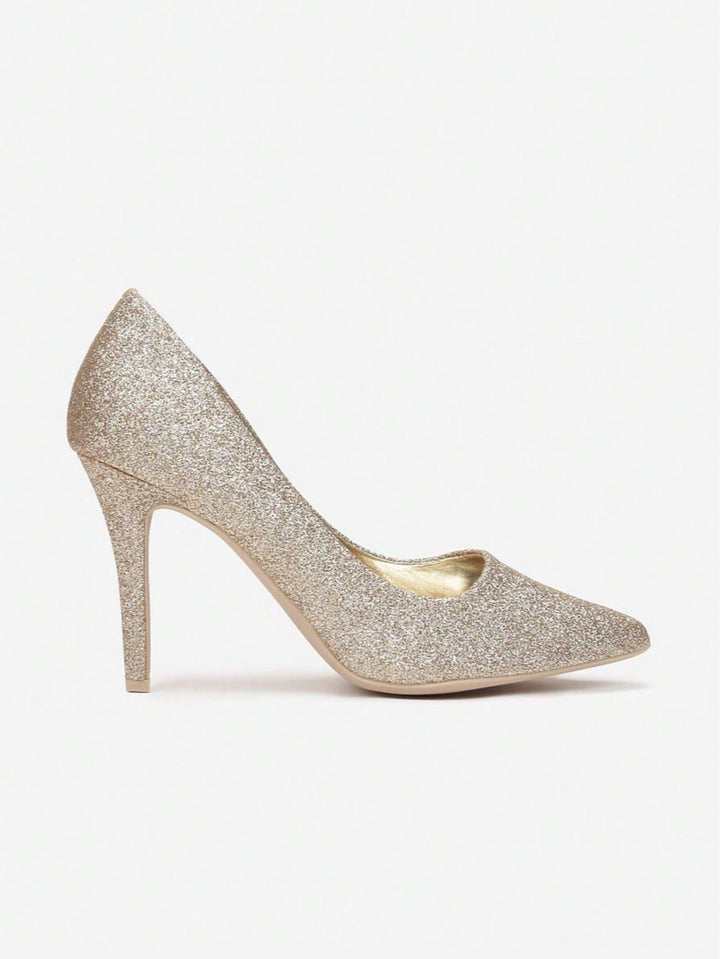Pantofi cu toc SHEIN, auriu