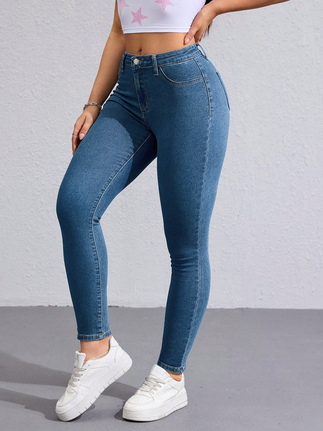 Jeans SHEIN, albastru