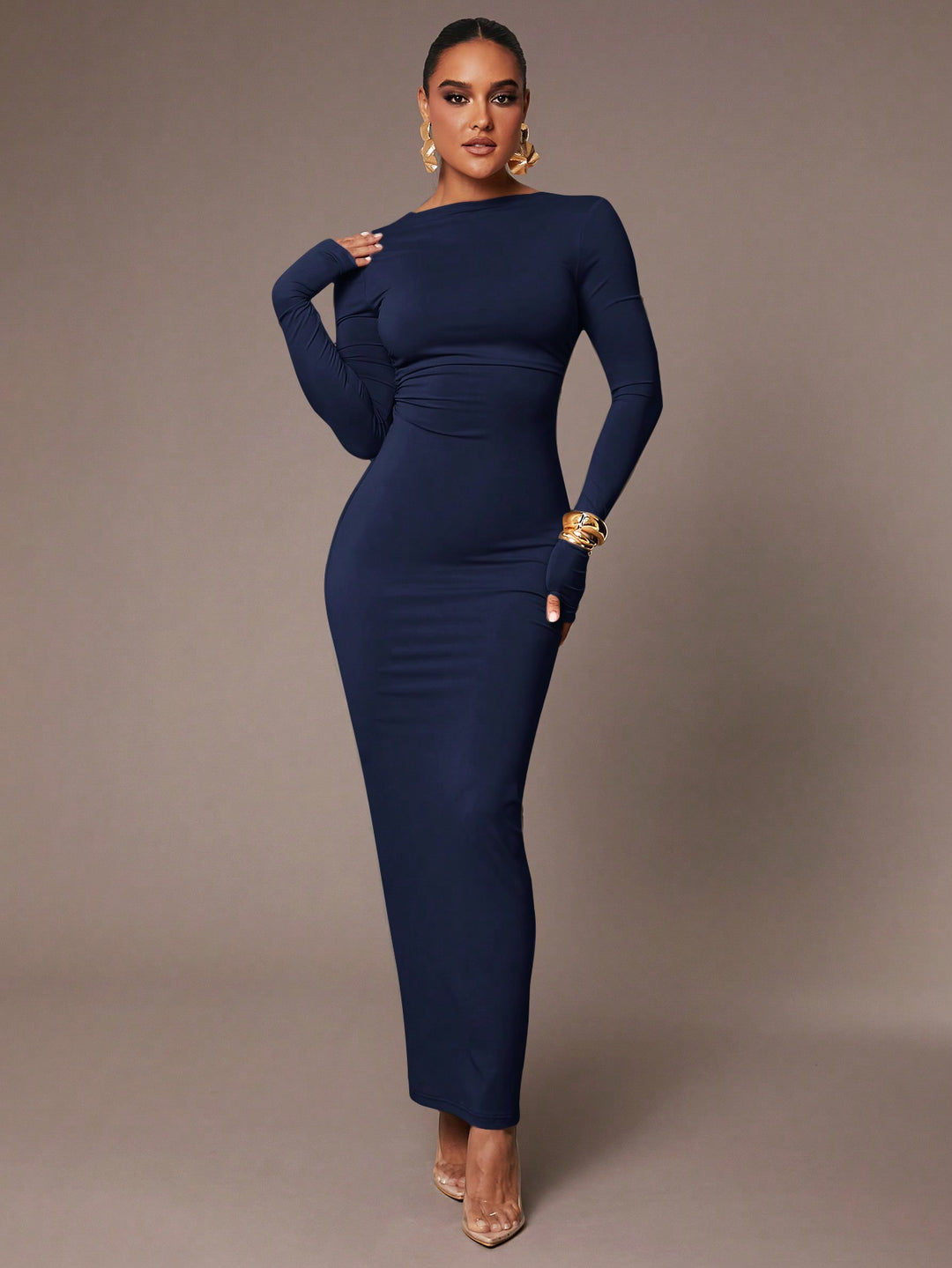 Rochie maxi SHEIN, albastru