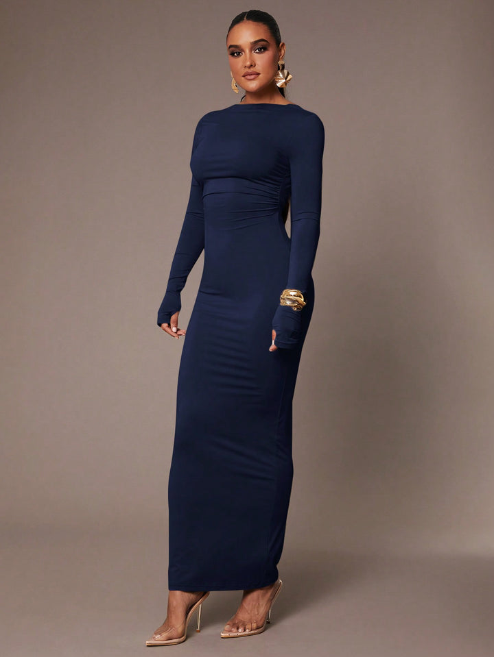 SHEIN maxi ruha, kék