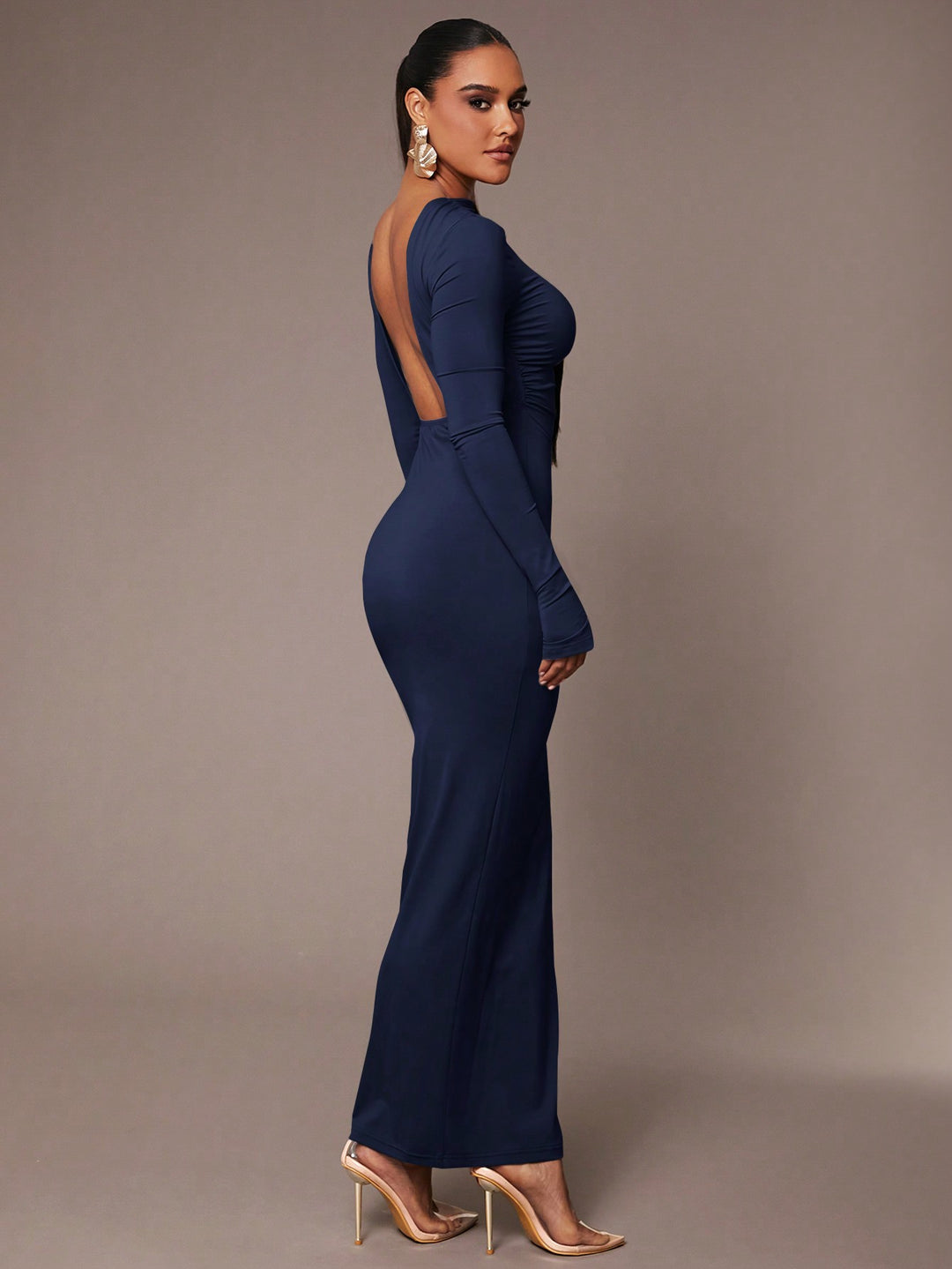 SHEIN maxi ruha, kék