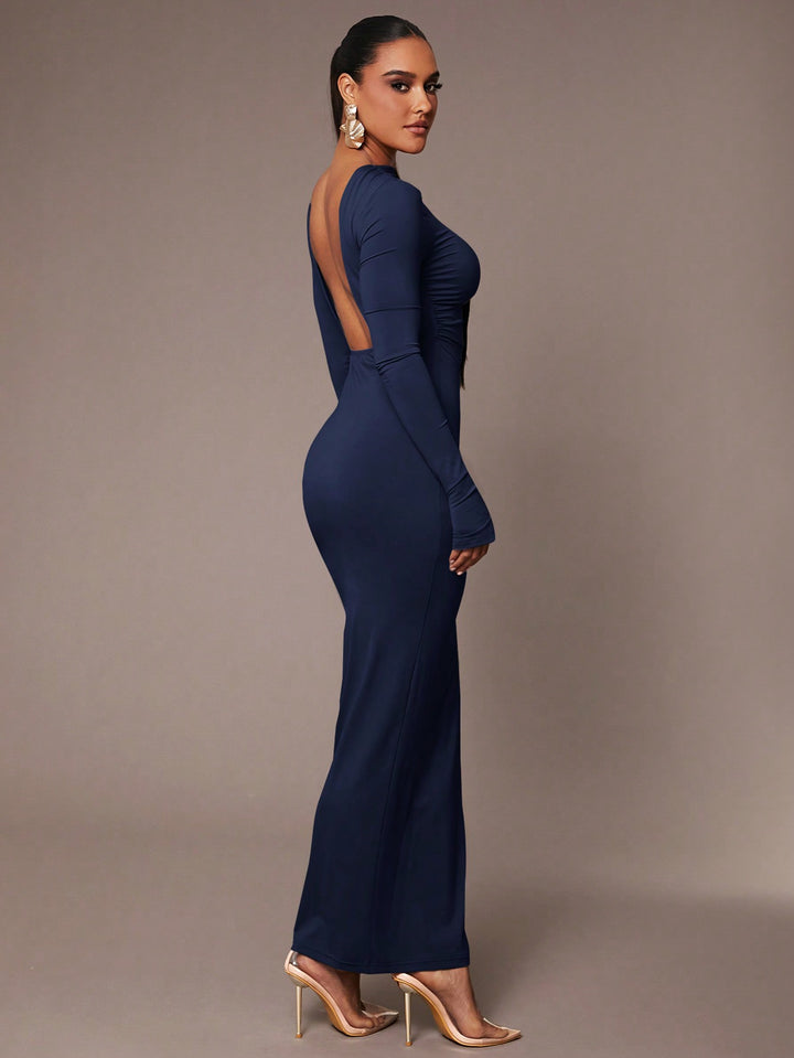 SHEIN maxi ruha, kék