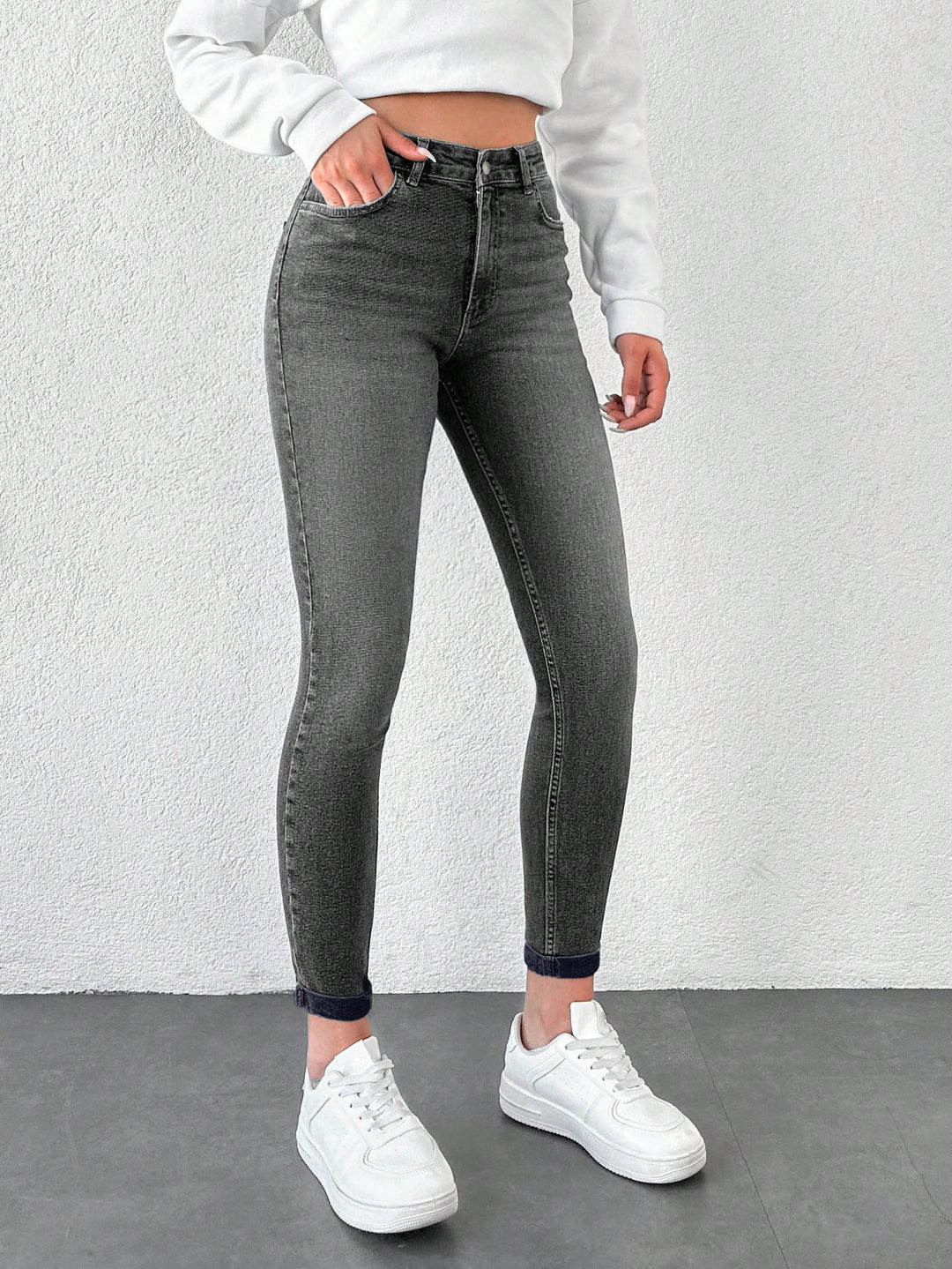Jeans SHEIN, gri