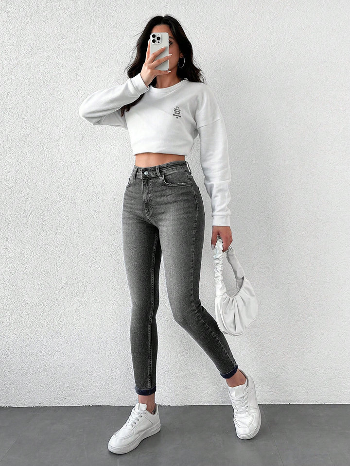 Jeans SHEIN, gri
