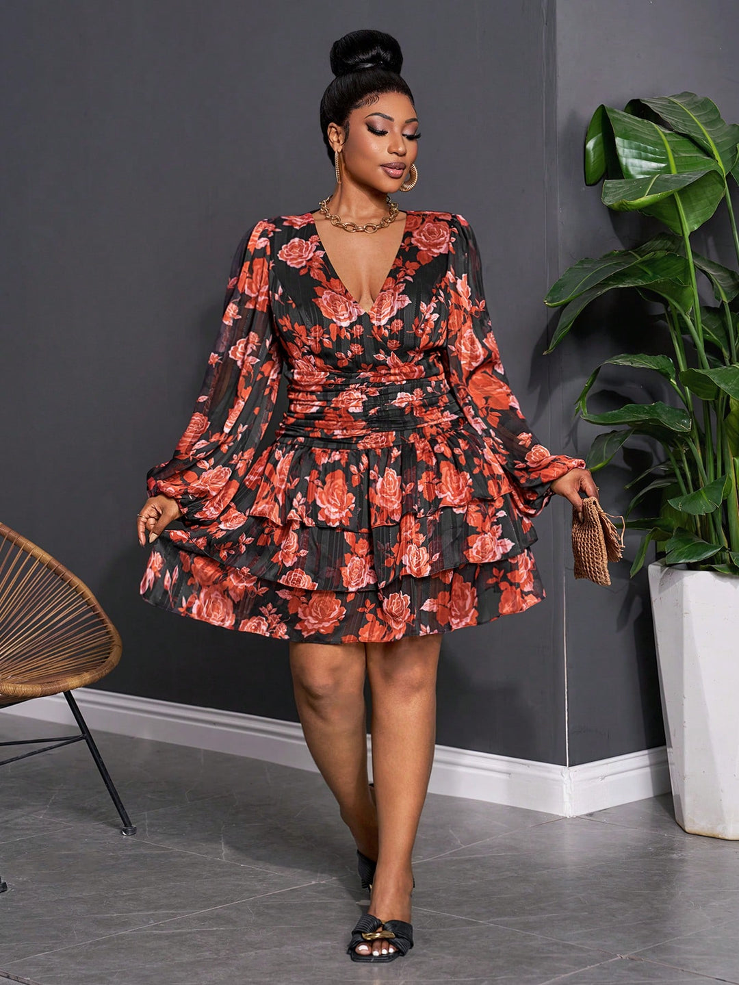 Rochie SHEIN, mix culori