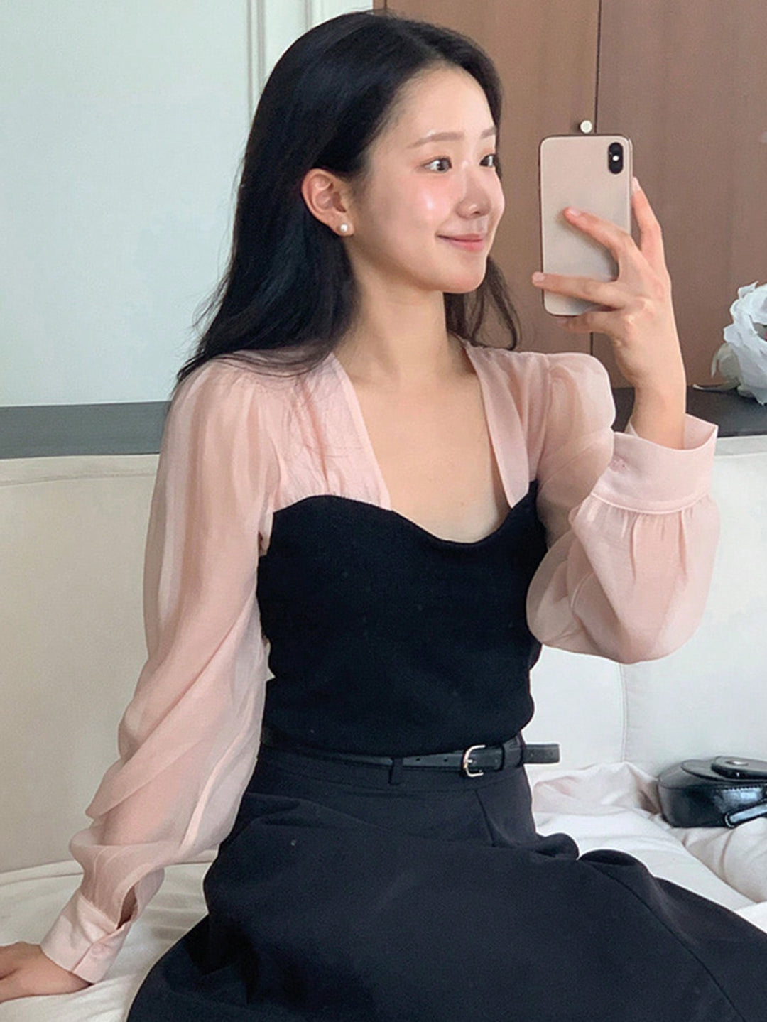 Top SHEIN, negru