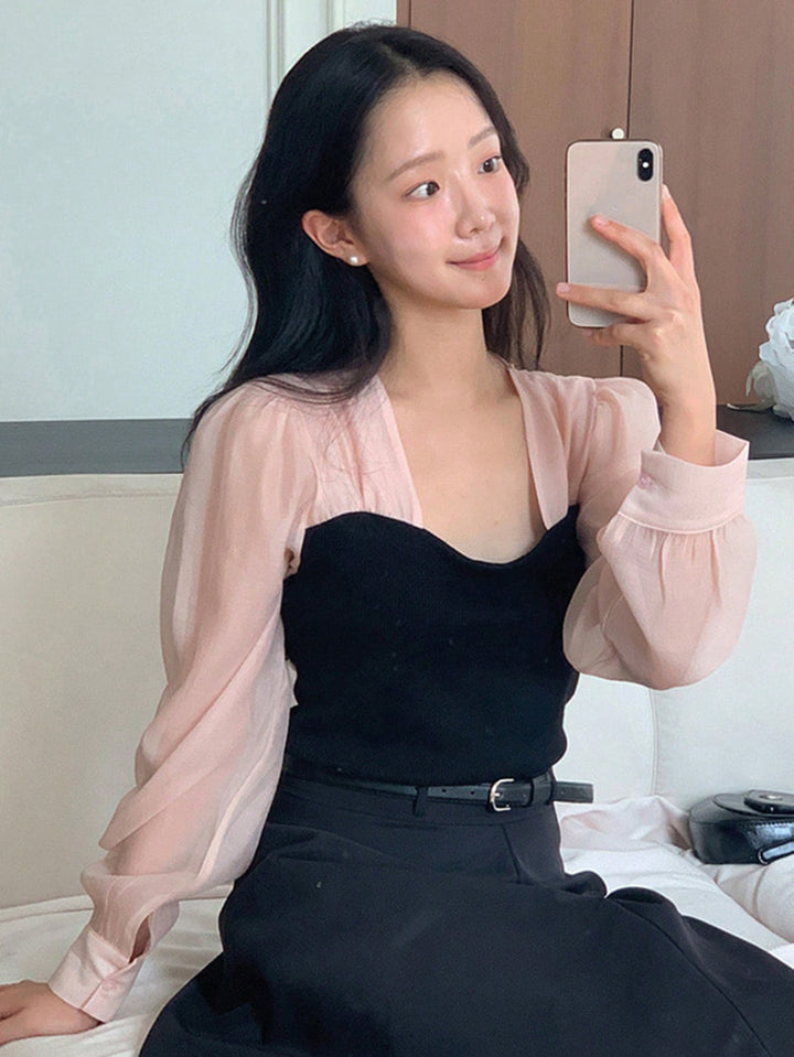 Top SHEIN, negru