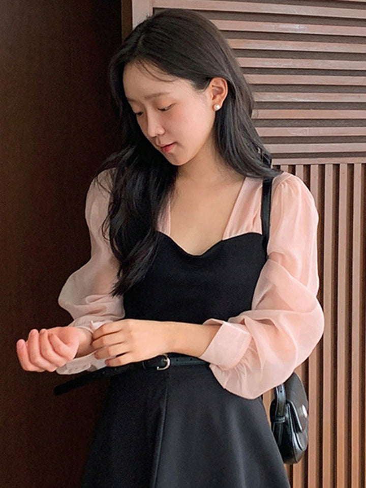 Top SHEIN, negru