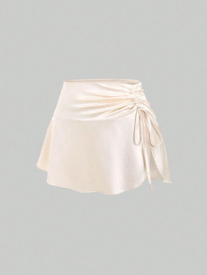 Fustă mini SHEIN, crem