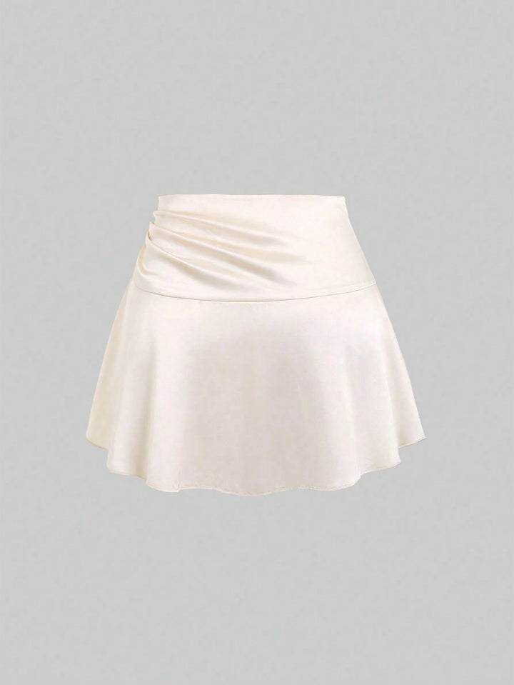 Fustă mini SHEIN, crem