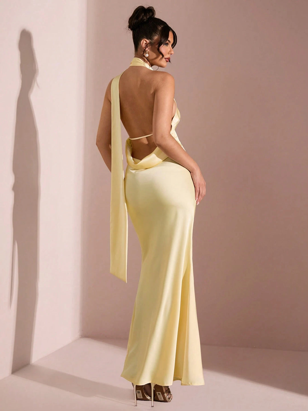 Rochie maxi SHEIN, galben