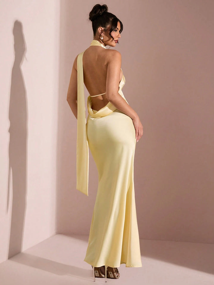 Rochie maxi SHEIN, galben