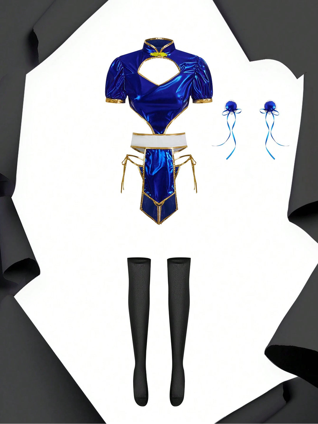Costum SHEIN, mix culori