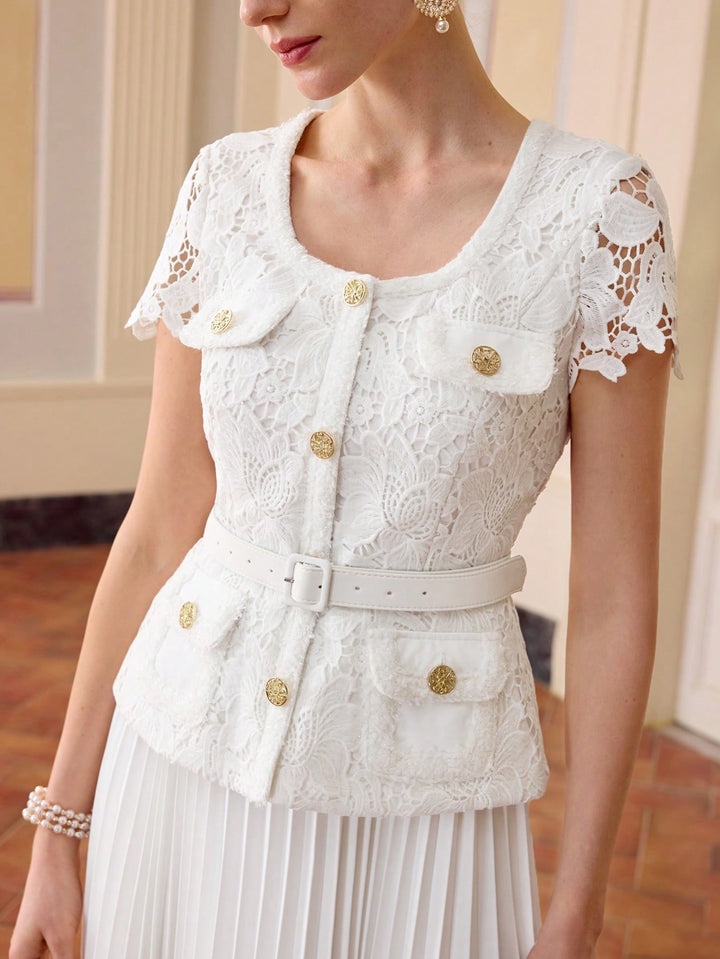 Rochie midi SHEIN, alb