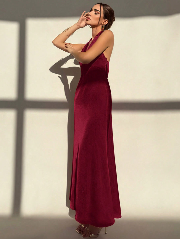 Rochie maxi SHEIN, vișiniu