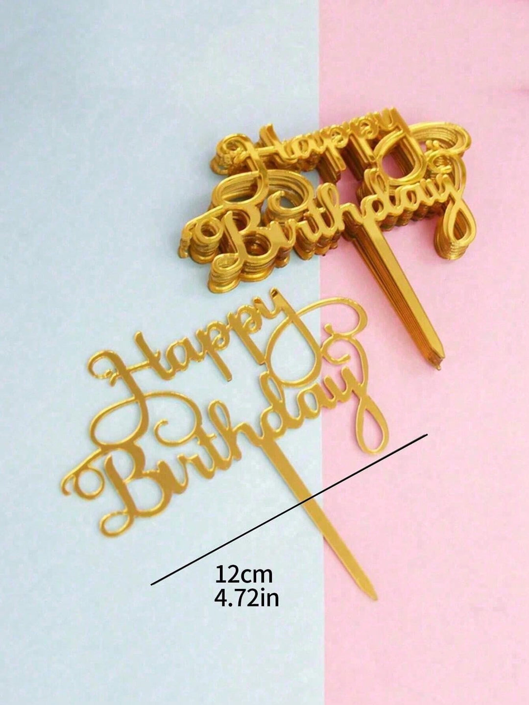 Ornament pentru tort SHEIN, mix culori