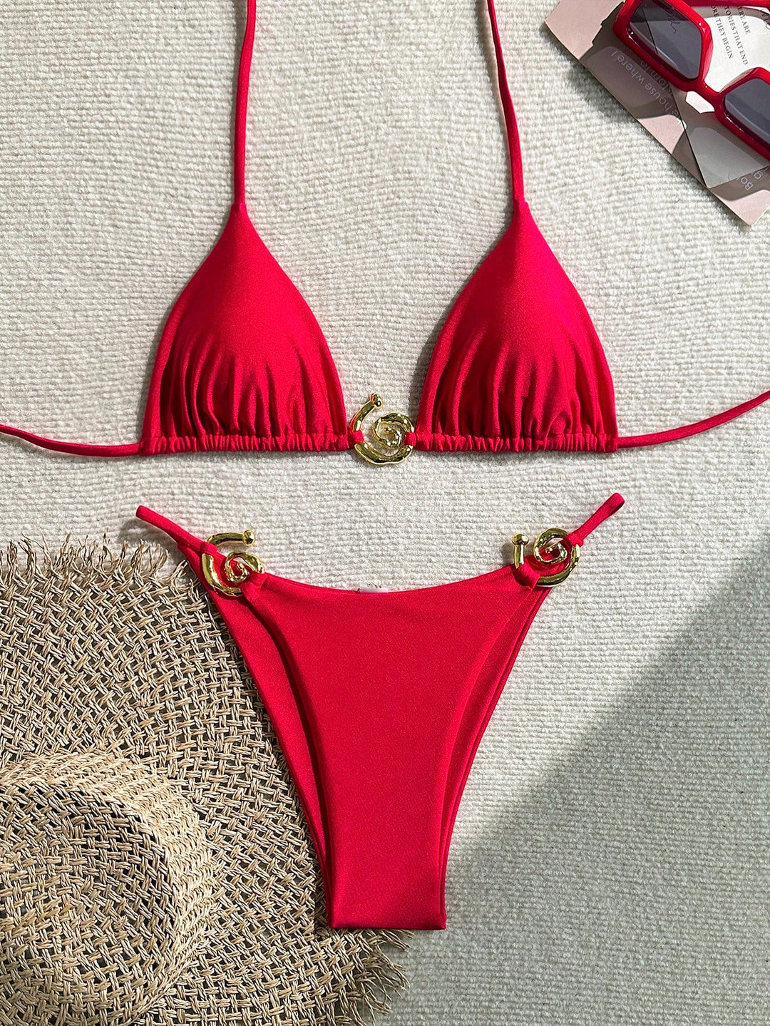 Set bikini SHEIN, roșu