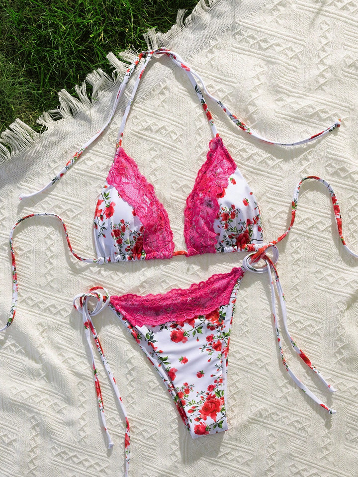 Set bikini SHEIN, roz