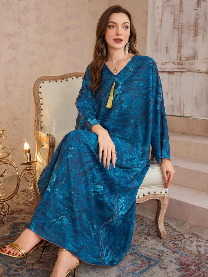 Set caftan și jalabiya SHEIN, verde