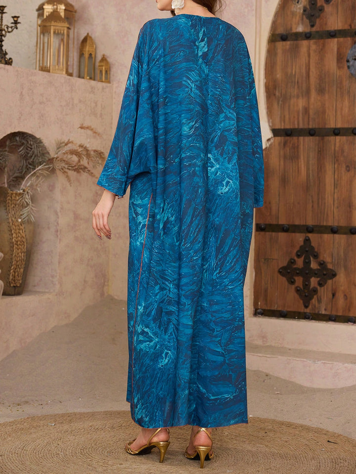 Set caftan și jalabiya SHEIN, verde