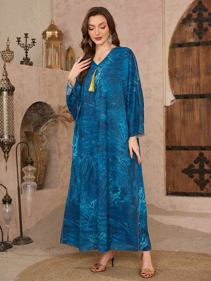 Set caftan și jalabiya SHEIN, verde