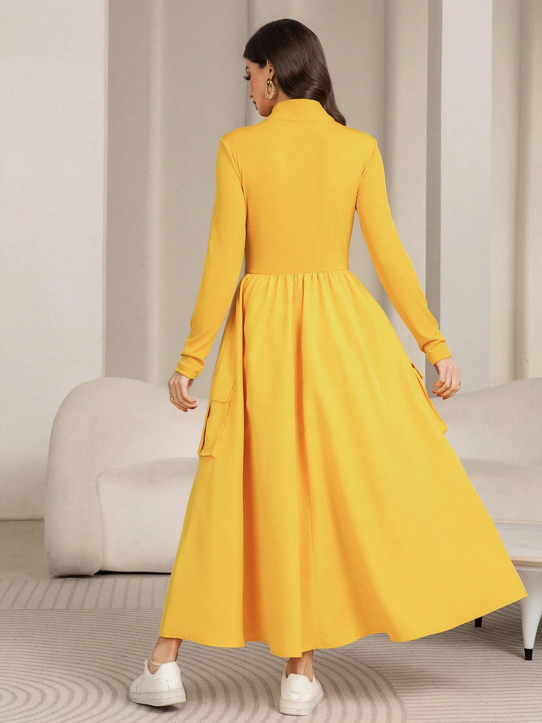 Rochie maxi SHEIN, galben