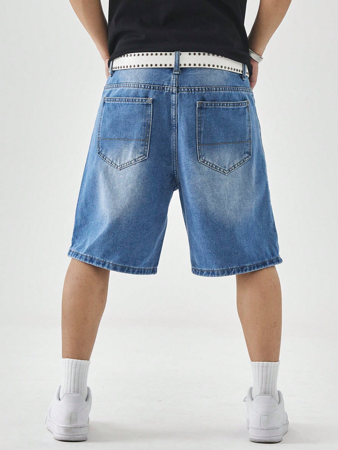 Pantaloni scurți de blugi  SHEIN, albastru