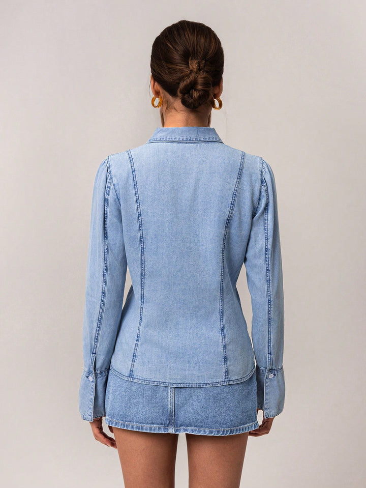 Top SHEIN, albastru